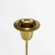 Trio of Scandinavian brass candlesticks
