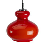 Red 'Onion' Peil & Putzler Pendant Lamp