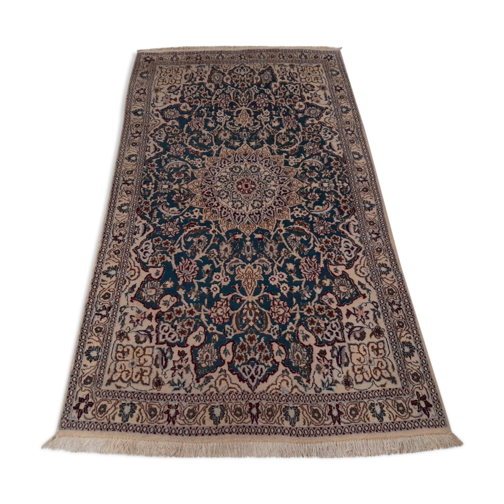 Elégant tapis persan noué à la main Naïn 9 Lah- Size. 154 X 101 cm -No.466226-01 | €995
