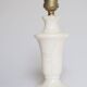 White alabaster lamp base