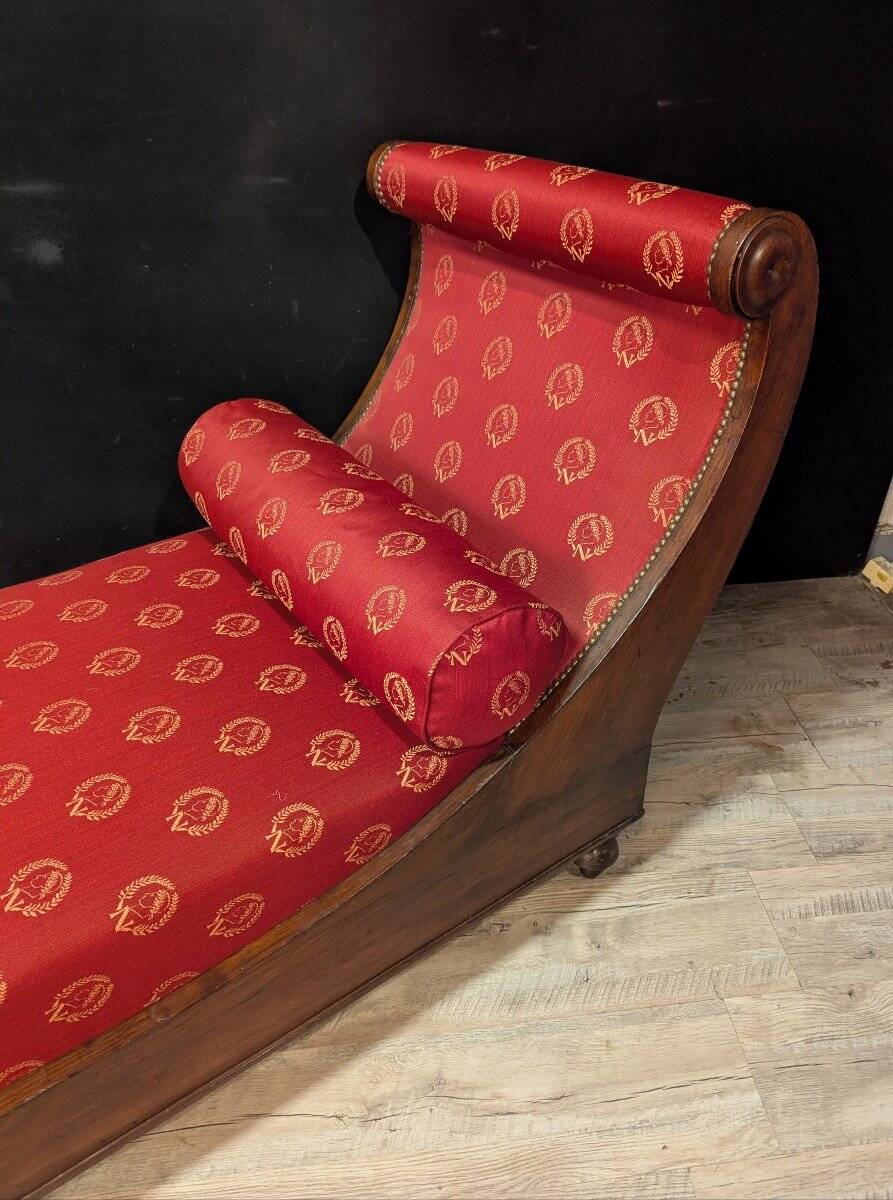 Empire period meridian in mahogany.