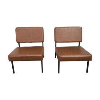 Pair of skai and black metal heaters