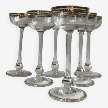 6 mini cocktail glasses or testers