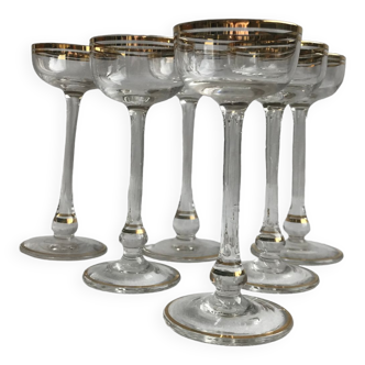 6 mini cocktail glasses or testers