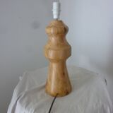 turned wood lamp
