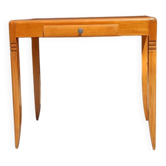 Wooden desk with drawer in Scandinavian style, 1950s-60s.