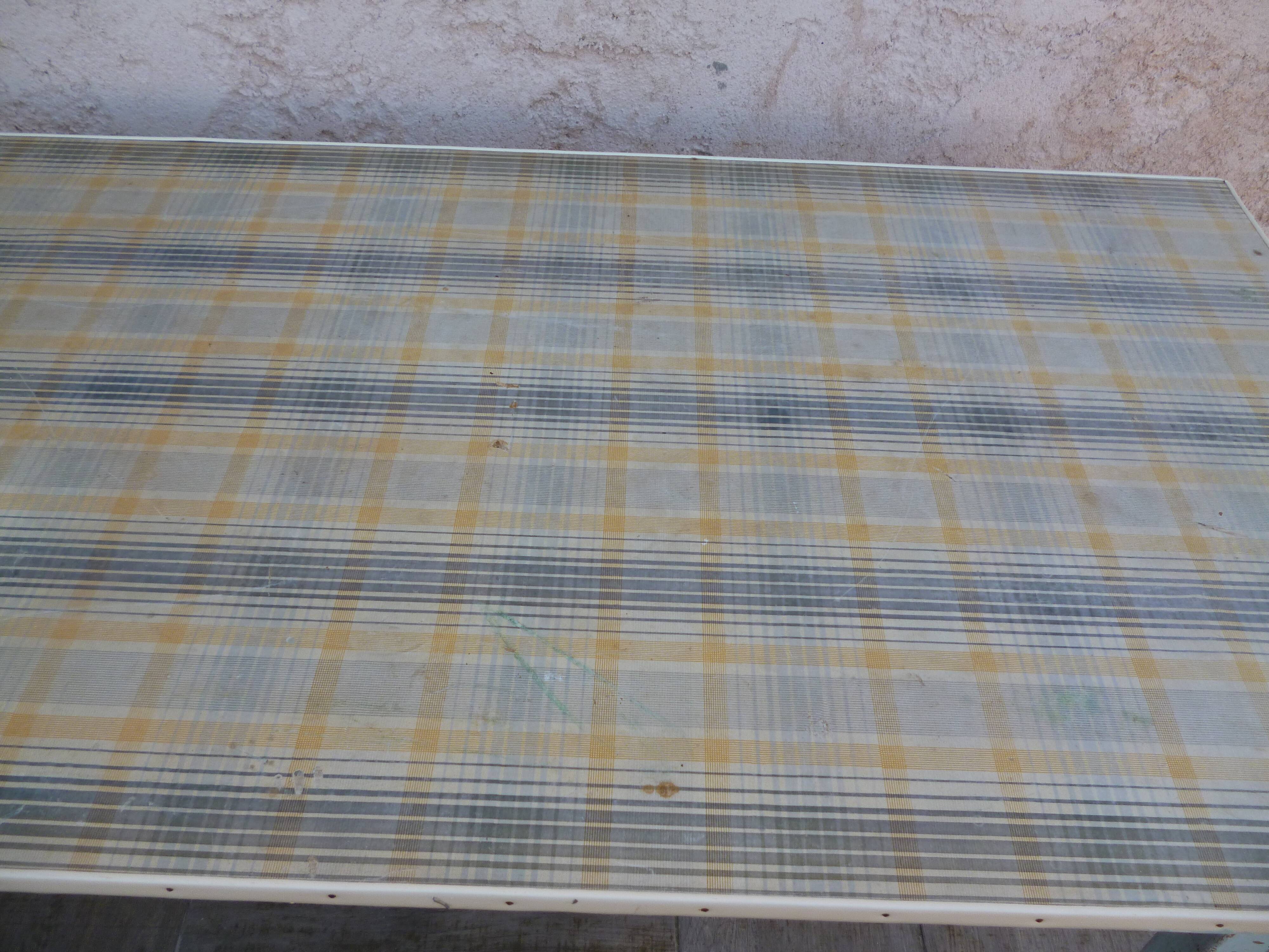 Vintage farm table with drawer