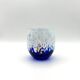 Set of 6 blown glass glasses from Venice with Effetre Murano murrine.