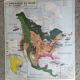Vintage school map mdi North America-Asia.