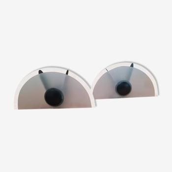 Pair of fiore parete model wall lights for quattrifolio