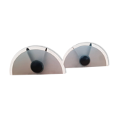 Pair of wall lights model fiore parete for quattrifolio