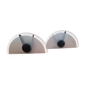 Pair of fiore parete model wall lights for quattrifolio