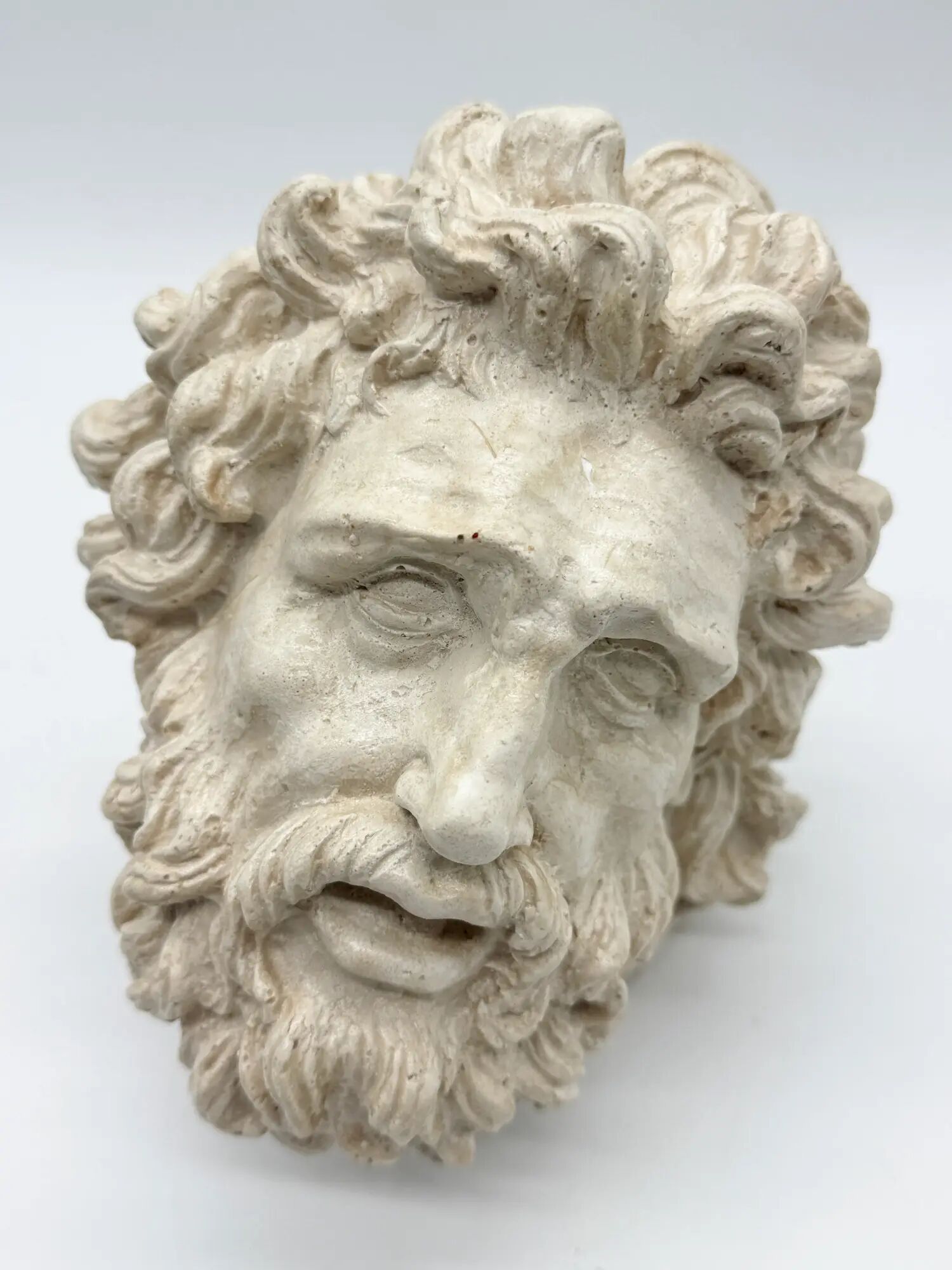 "Head of Laocoön" in plaster, contemporary reproduction, 20th century