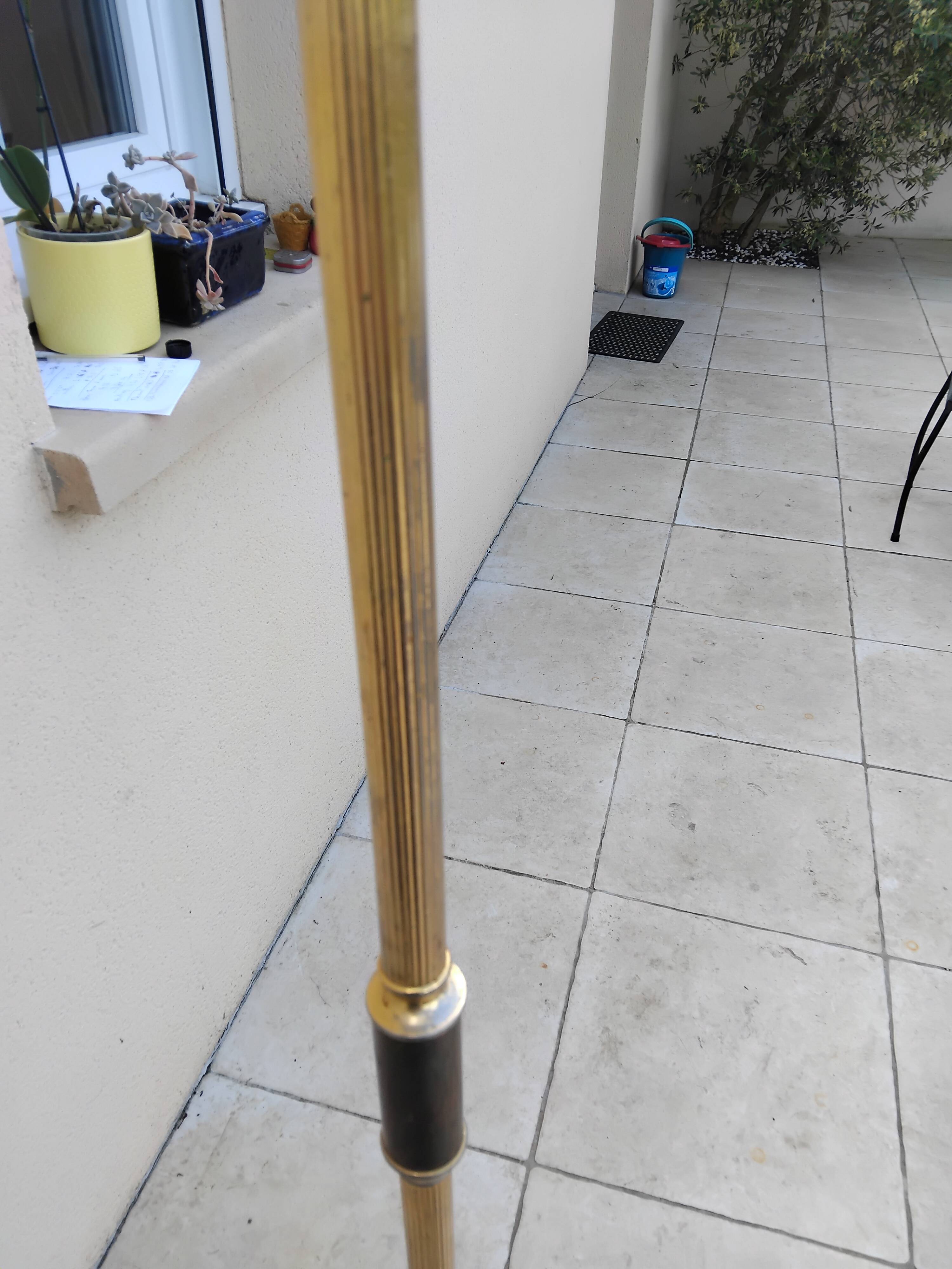 Lampadaire vintage laiton napoleon