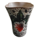 ceramic vase Vallauris fat lava vintage deco glazed ceramic vase 50s