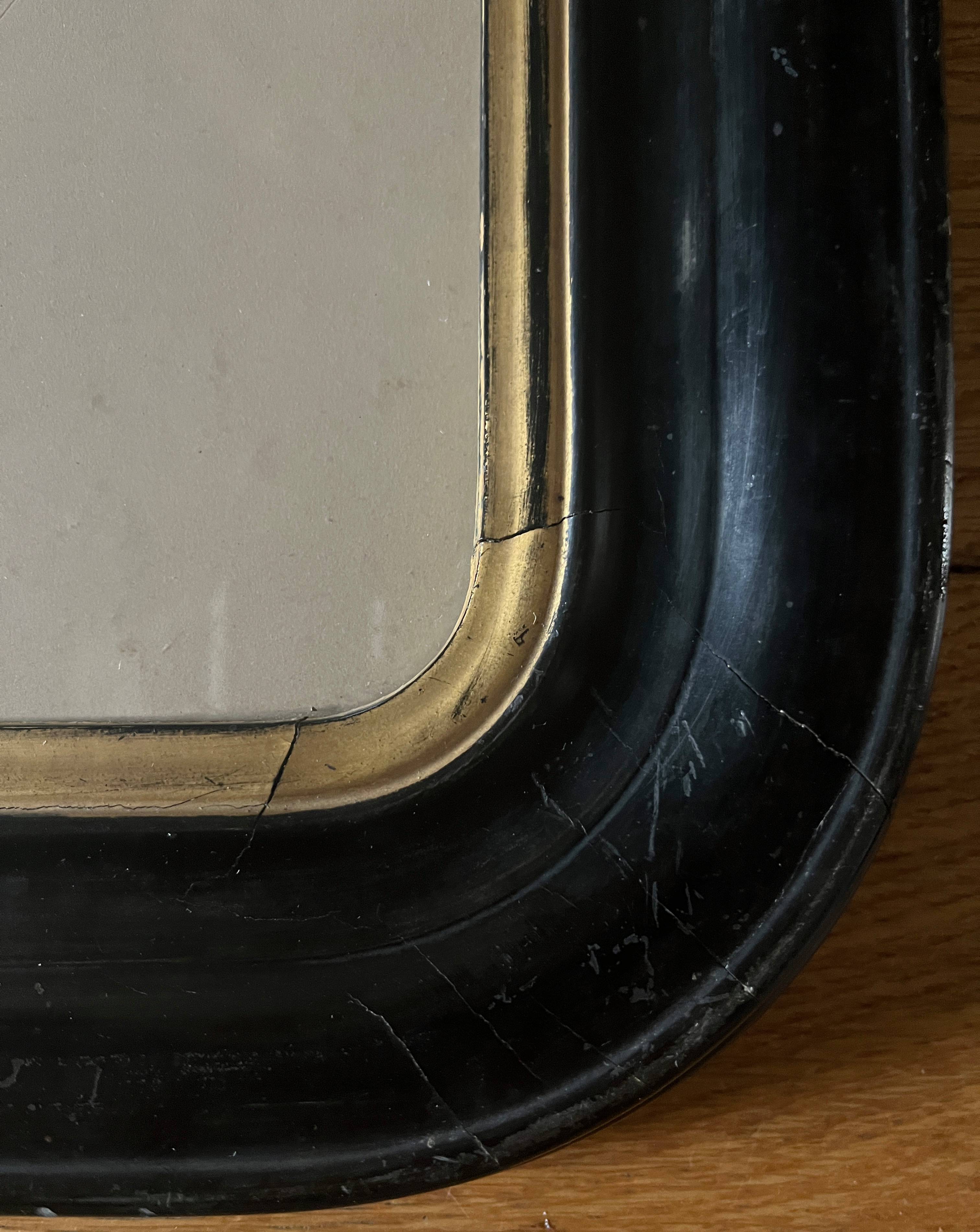 HST/P painting "Family portrait, Young woman" 19th century + frame