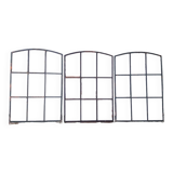 Industrial arched metal windows L73xH110 19th century glass roof