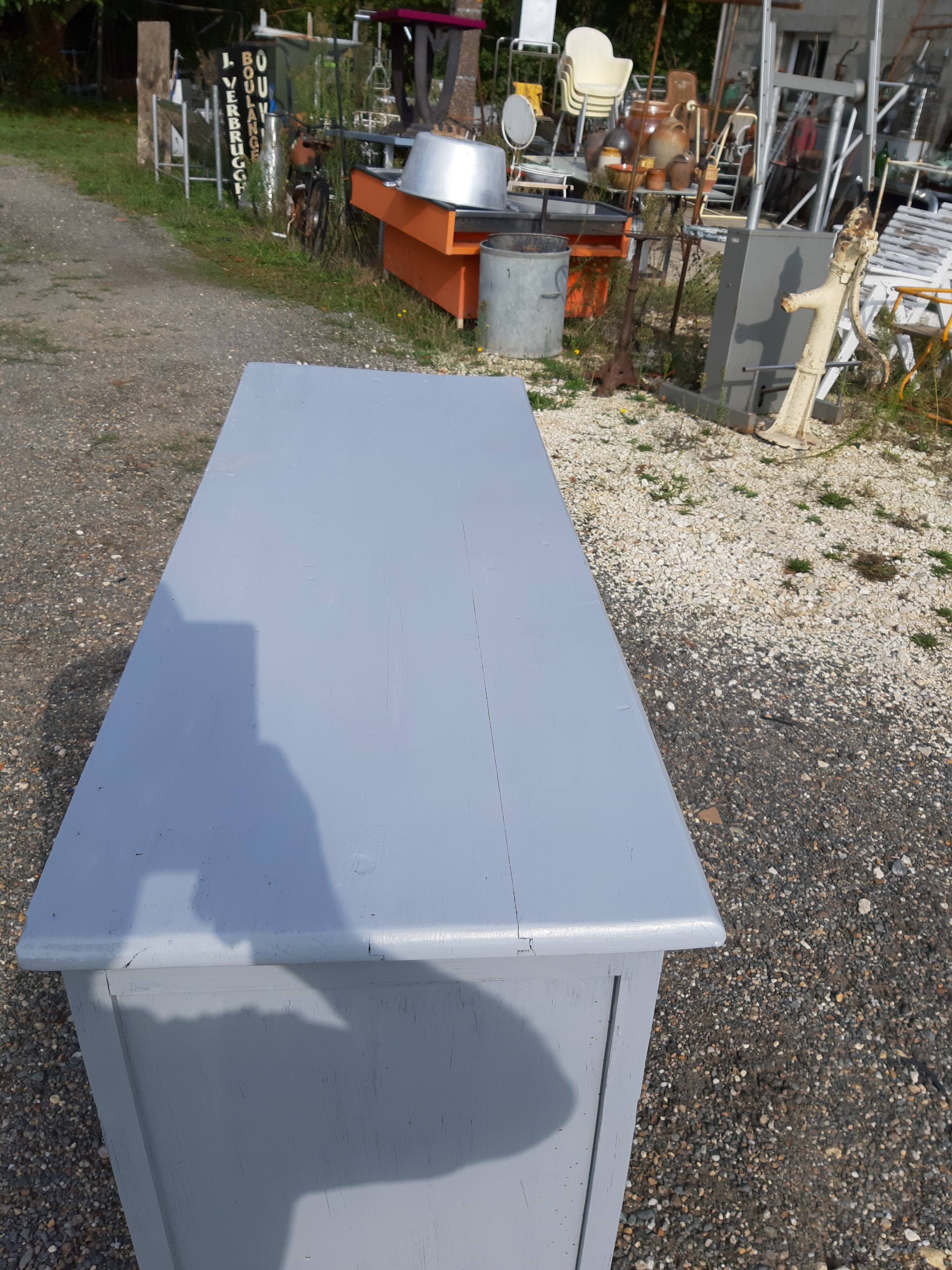 Parisian buffet in old grey ceruse pine