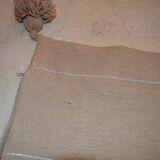 Moroccan pompon pillow 48x48cm brown