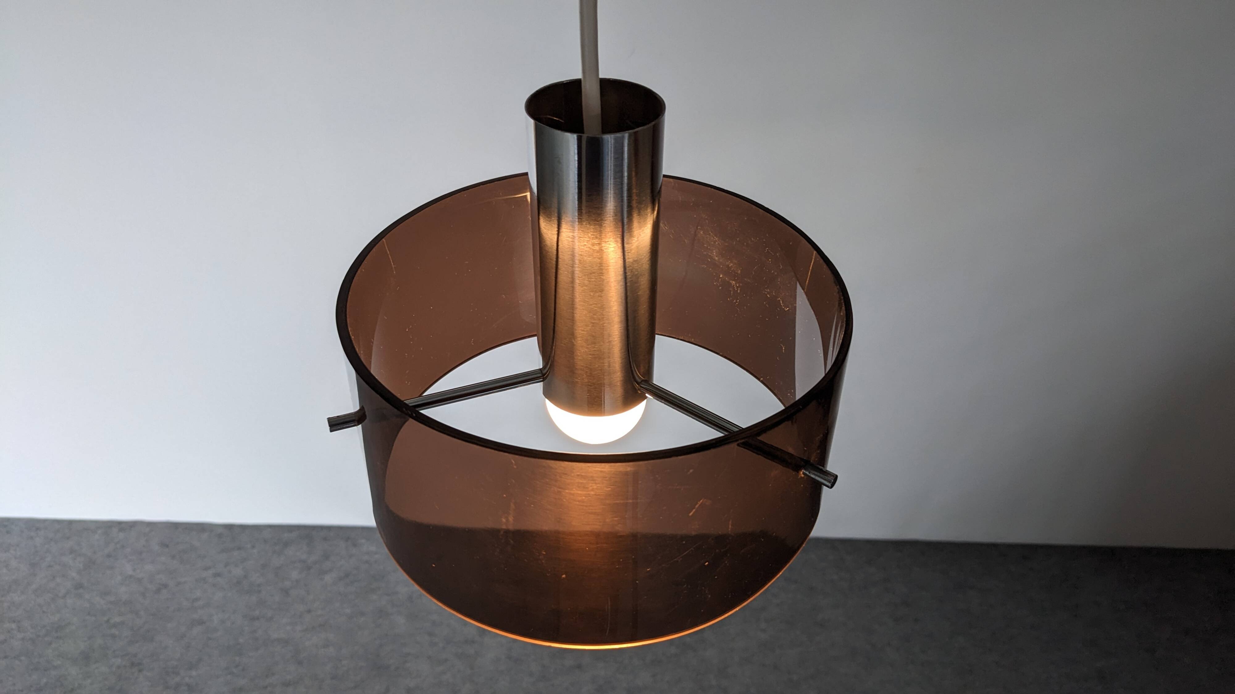 Suspension Space age in plexiglass by Philippe Rogier for Oxar, France 1970