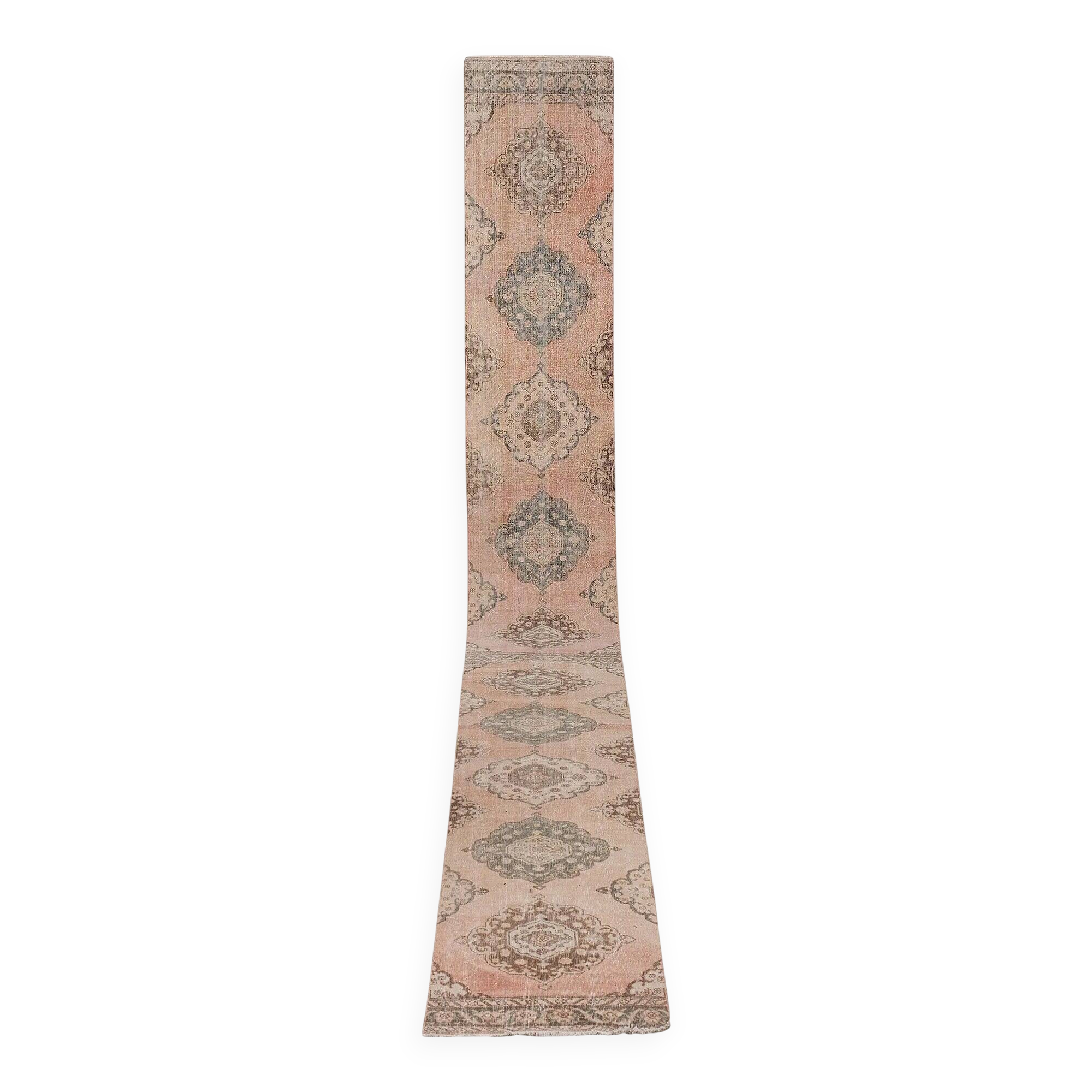 Vintage Turkish hallway rug 79x760 cm