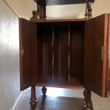Antique wood music cabinet noble