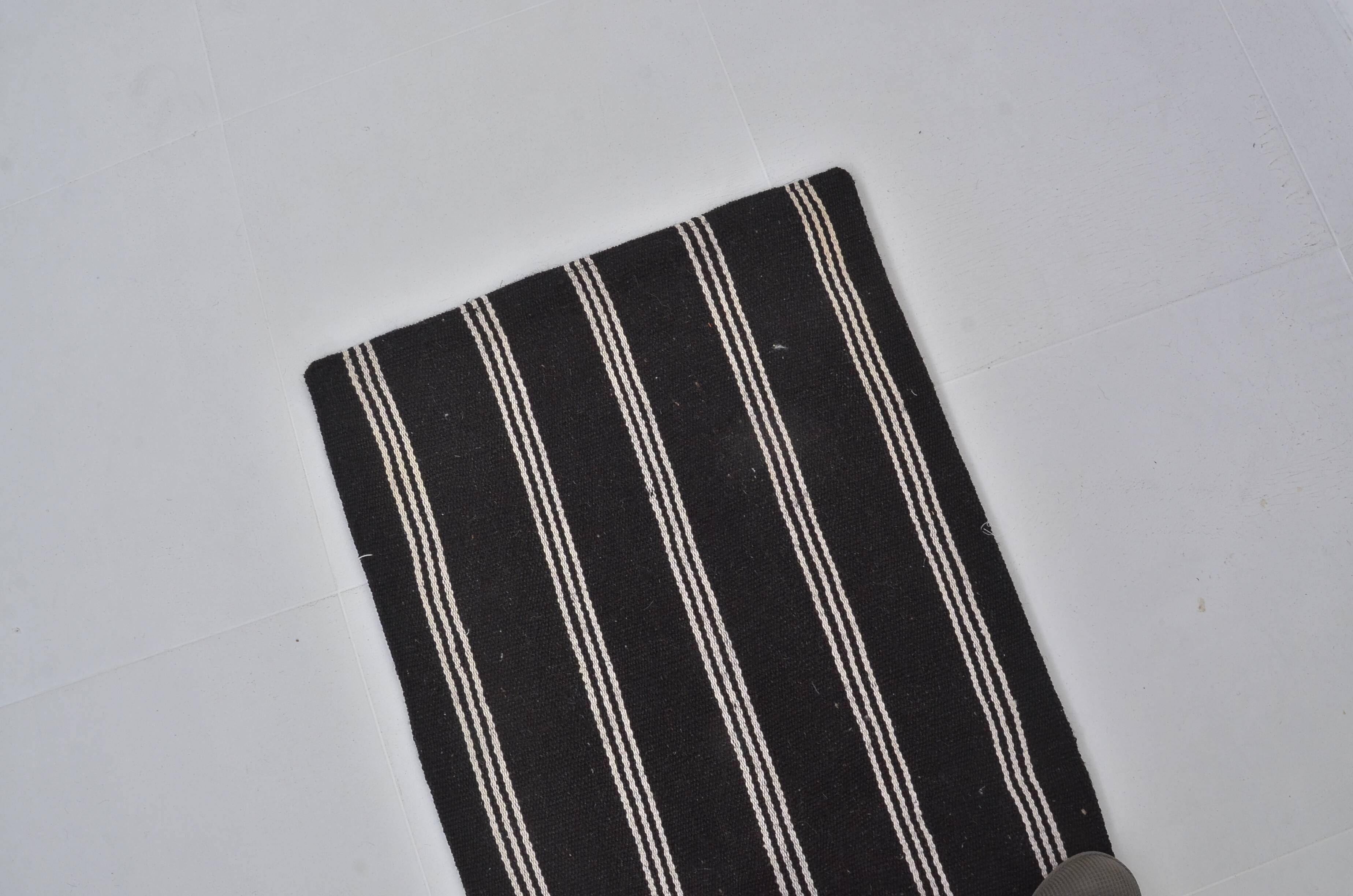 Stripe Vintage Oushak Kilim sku 3828