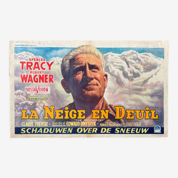 Original movie poster "Snow in mourning" Spencer Tracy 34x55cm 1956