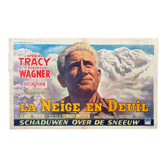 Original movie poster "Snow in mourning" Spencer Tracy 34x55cm 1956