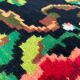Floral transylvanian rug handwoven in romania, colorful flowers