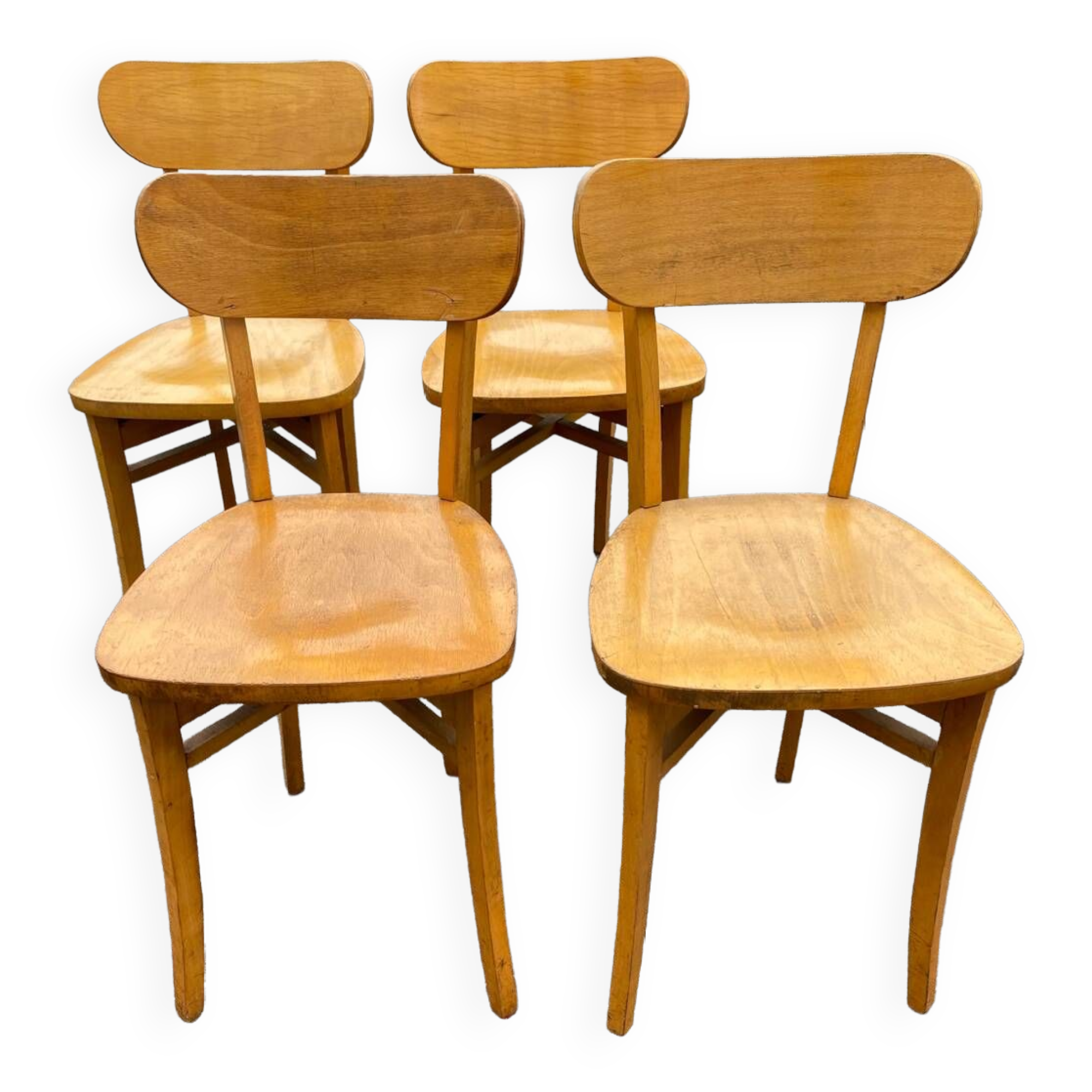 Set of 4 vintage bistro chairs