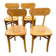 Set de 4 chaises bistrot vintage