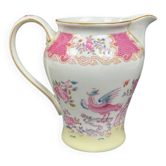 Élégant pichet en porcelaine fine Minton modèle Pink Cockatrice 15,5 cm