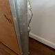 Large antique baroque mirror with angel decorations.