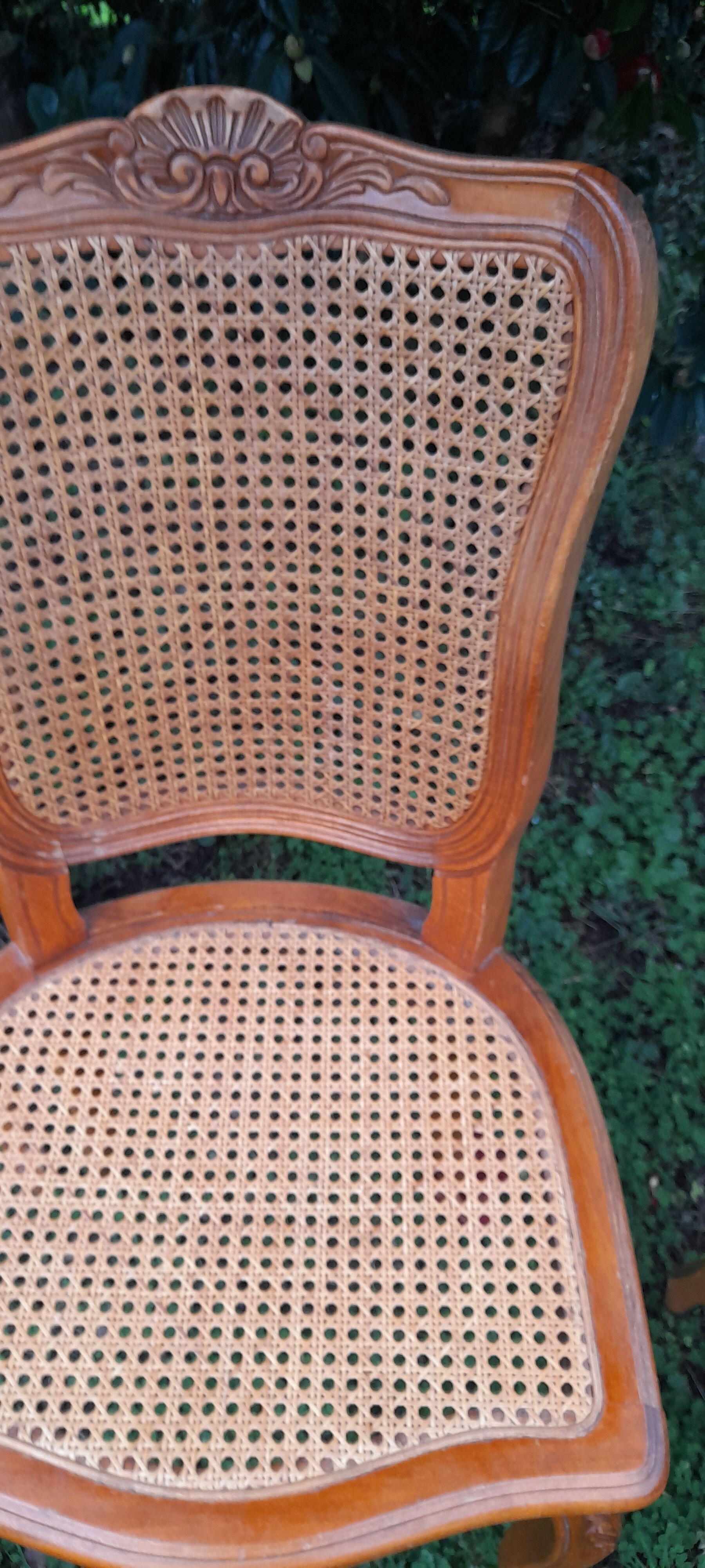 4 chairs channes Louis XV style 50s