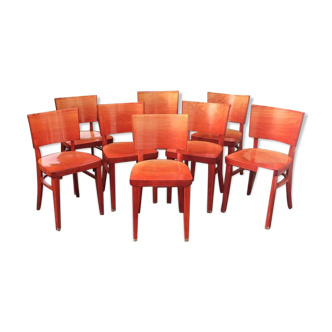Set of 8 chairs Bistro