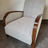 Restored 1930 art deco armchair