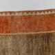 3x12 shades of brunt orange oushak runner rug