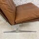 Scandinavian gold leather fireside chair, BO-561 by Preben Fabricius & Jørgen Kastholm