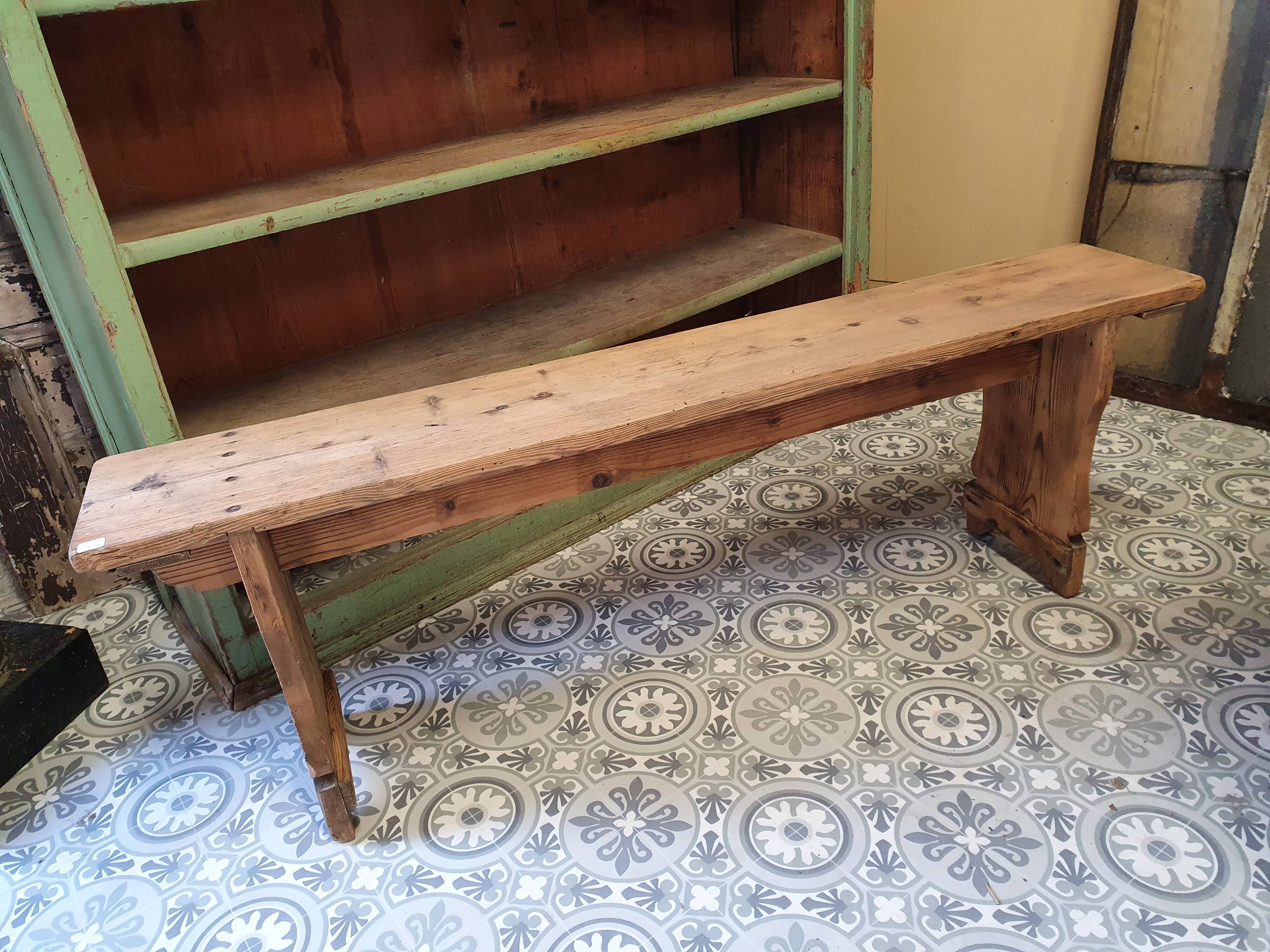 Wooden bench