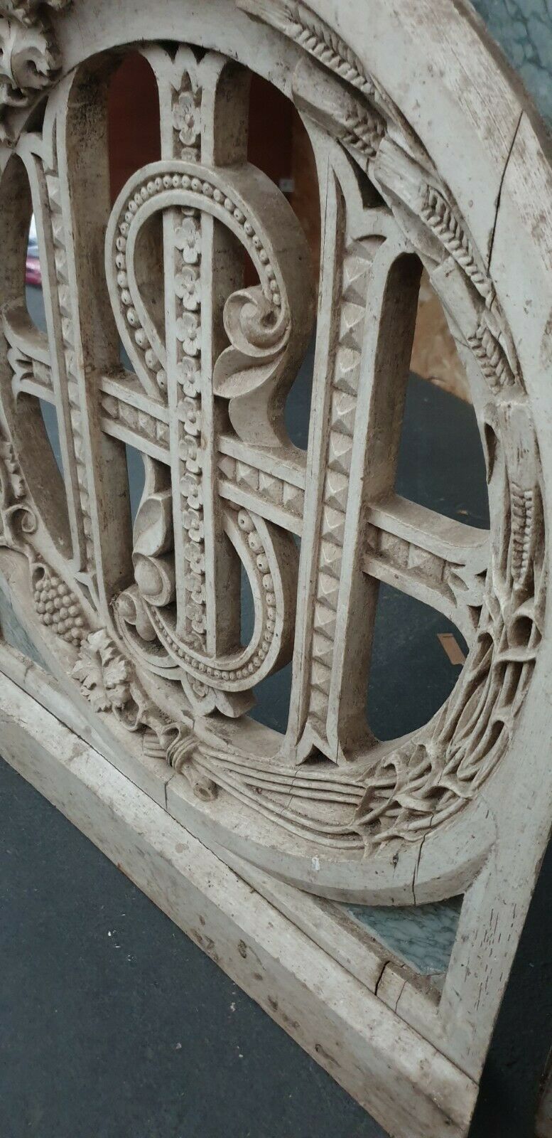 Wooden and marble gate, old Charles X era