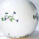 Pair of Royal Lily Aux Barbeaux Porcelain Ball Lamps