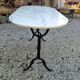 Table de bistrot marbre