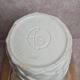 Large vintage Portuguese vase FG Trompe-l'œil vase with raised ivy decoration