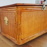 Vintage rattan chest