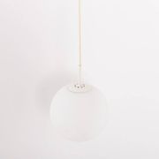 Grande suspension Raak Amsterdam Globe en verre opalin