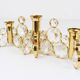 5 Palwa Style Candle Holders by Gaetano Sciolari in Brass and Crystal, 1970s