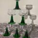 6 verres à pied vintage