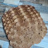 Series of 6 vintage woven placemats