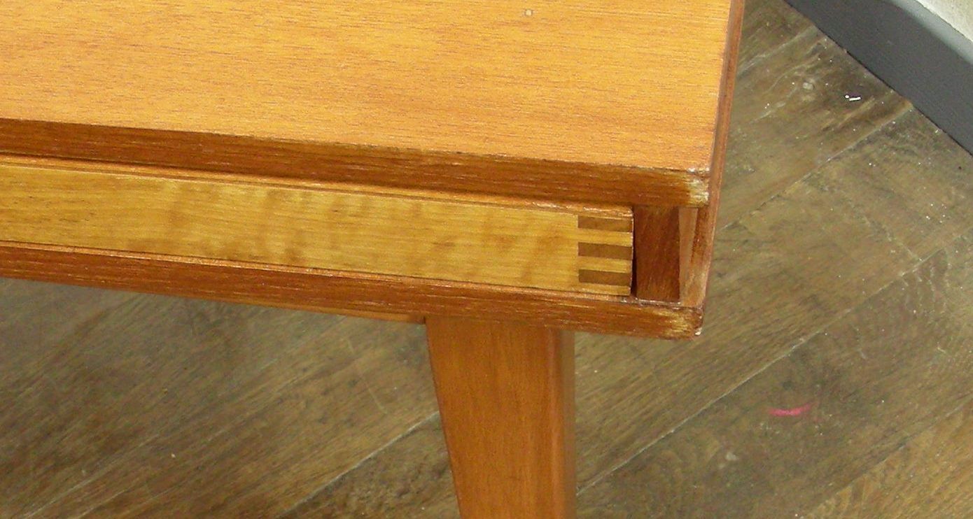 table low convertible pull-out vintage 1960